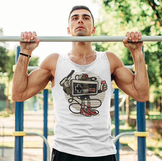 TANK TOP ANIMOWANE LET`S PLAY Rozmiar M