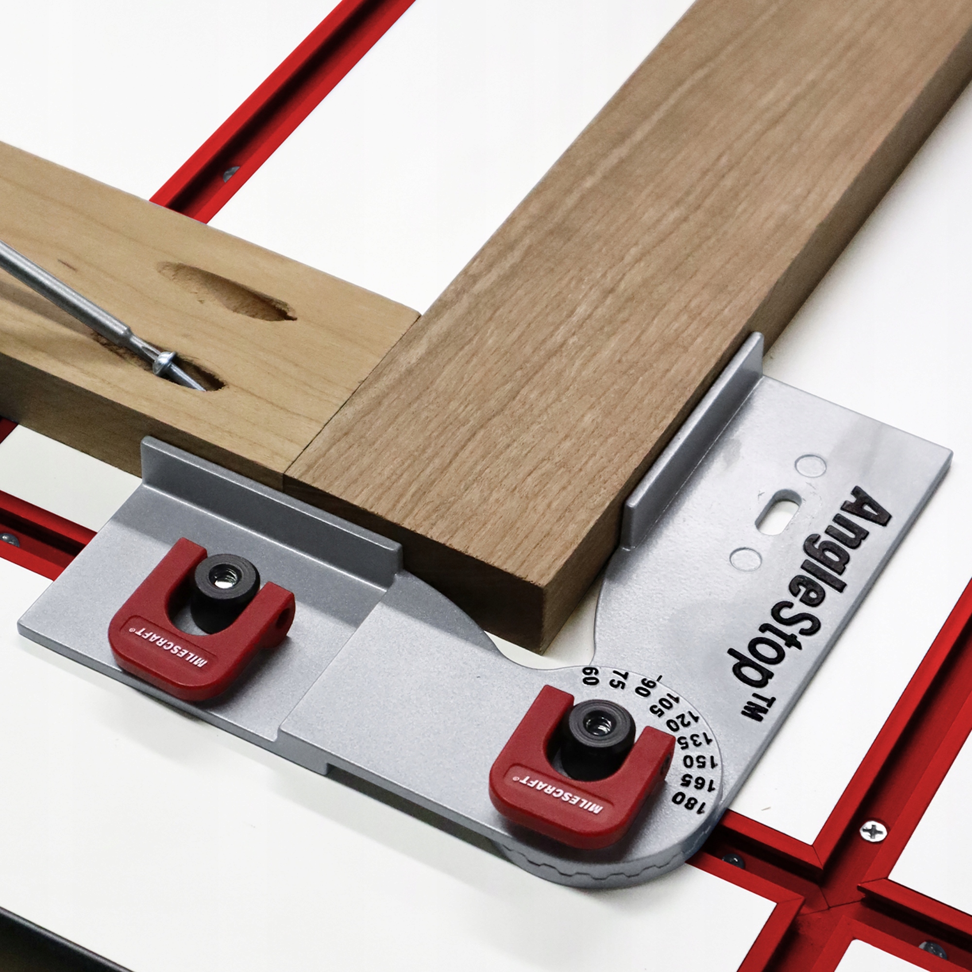 AngleStop KĄTOWY OGRANICZNIK DO SZYNY T-TRACK MILESCRAFT NOWOŚĆ Marka Milescraft