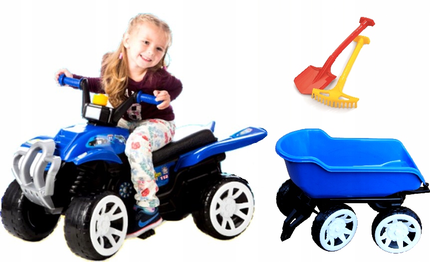 

Quad Na Pedały Z Przyczepą 3 Gratisy