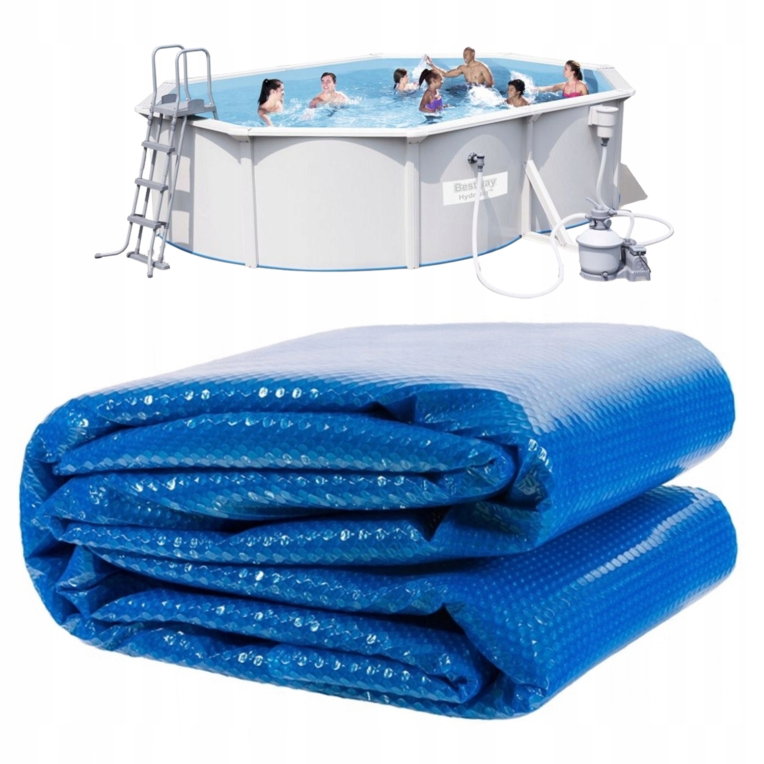 Solární Krycí Plachta do bazénu 500 x 360 cm