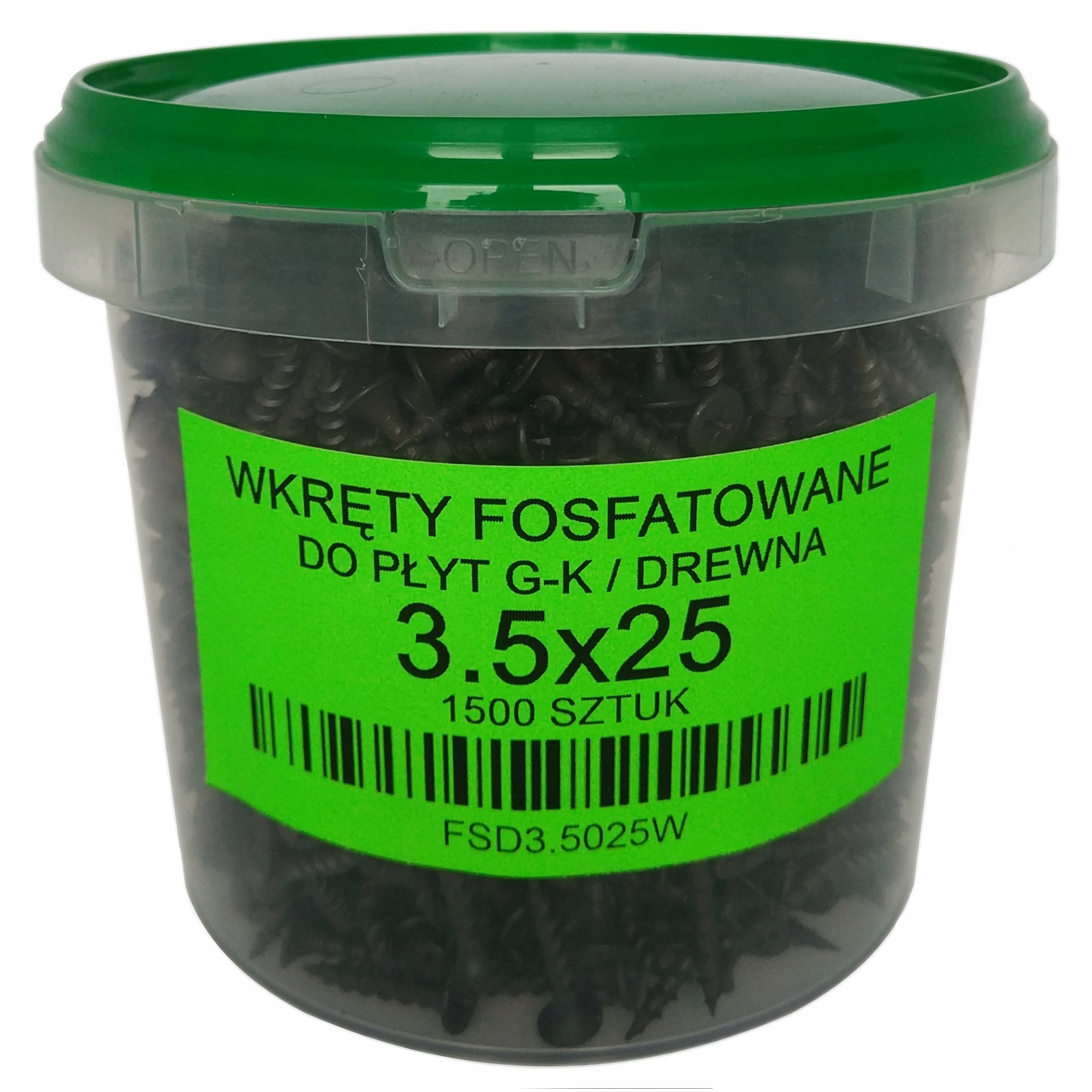 

Wkręt Fosfatowany Do Drewna 3.5x25 Wiaderko 1500