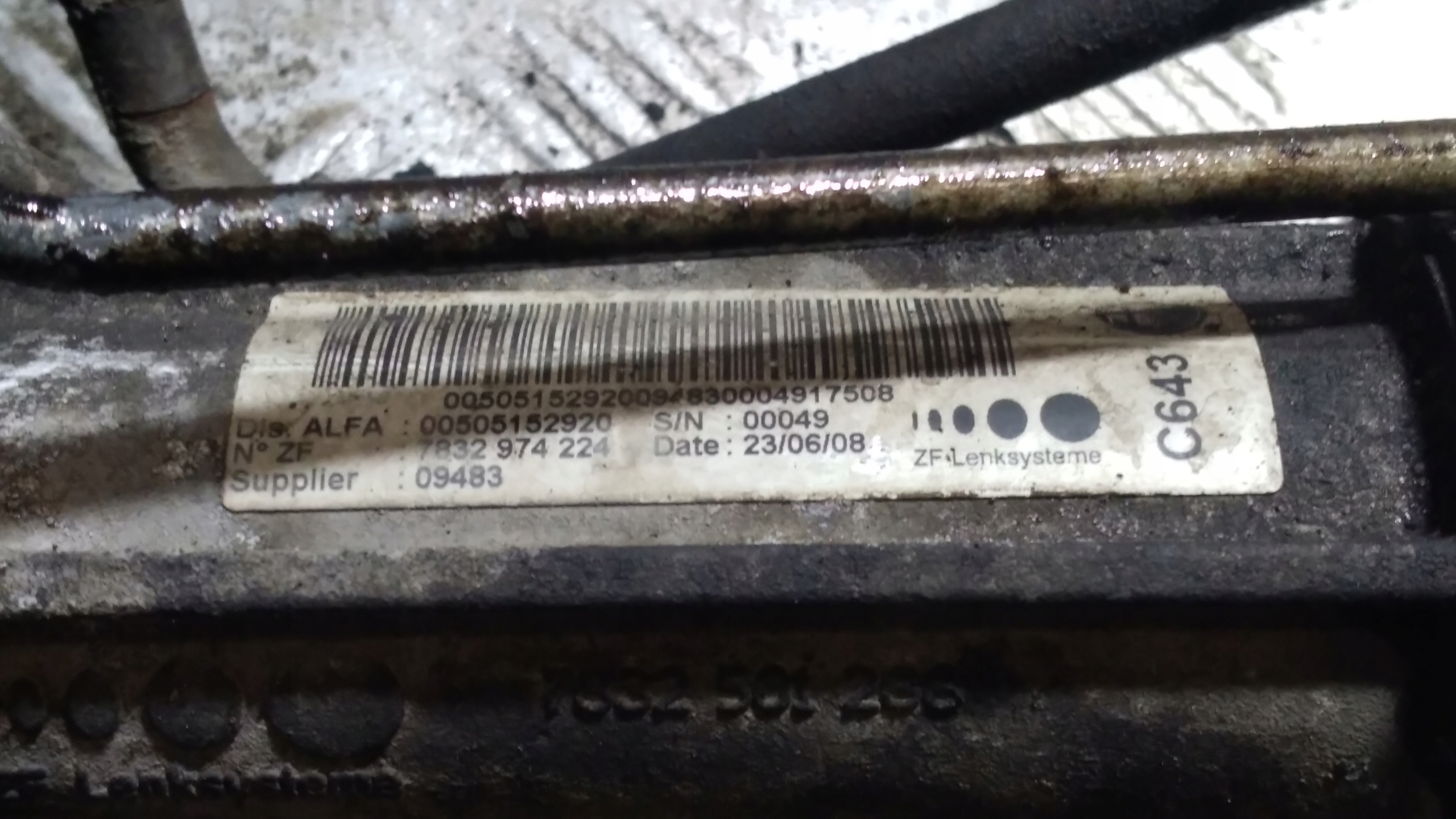 control ALFA ROMEO 159 7832974224