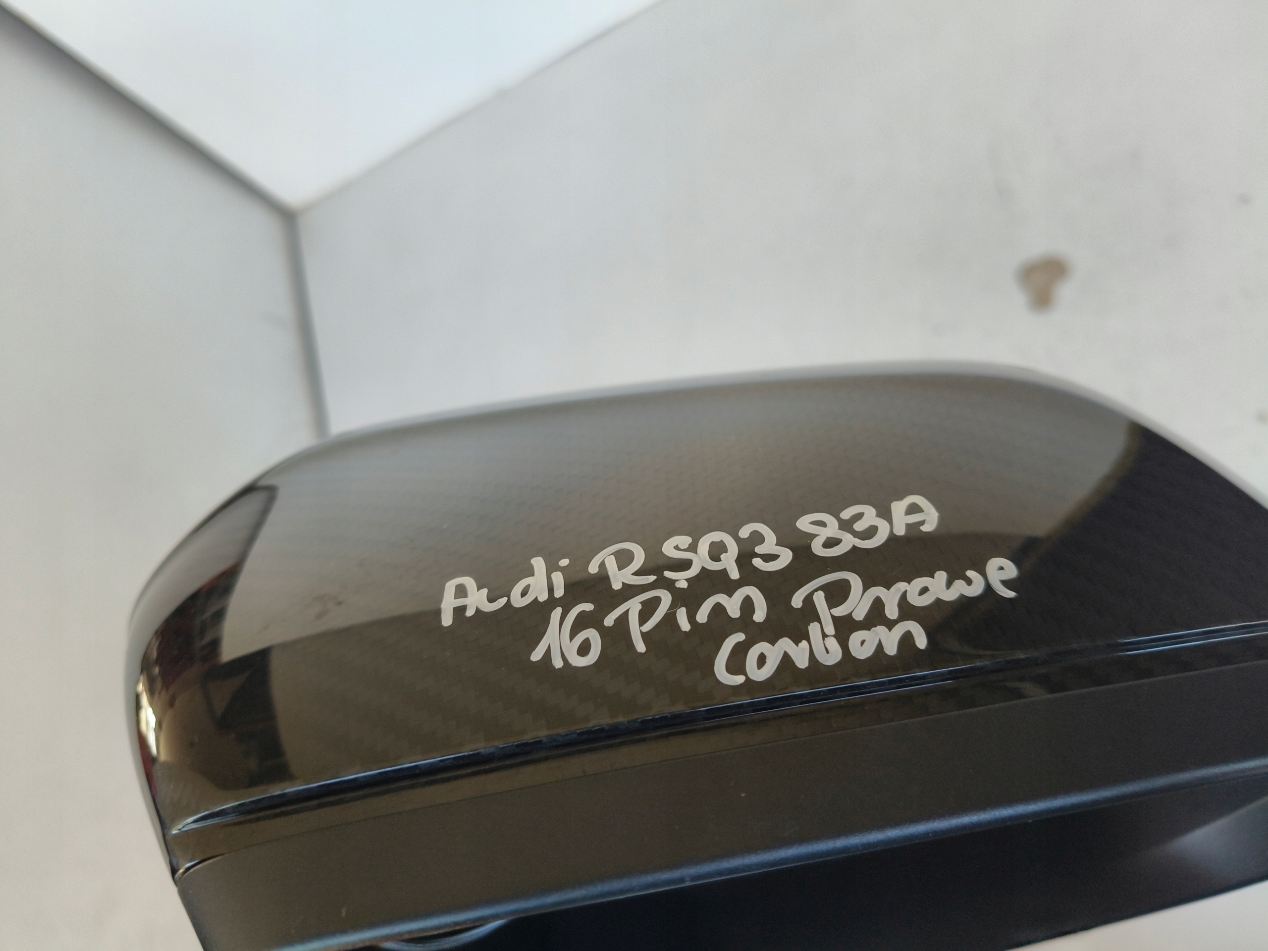 mirror right AUDI RSQ3 II 83A 18- 16 PIN KAMERA CARBON