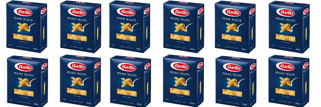 Levně 12 x 500 g Barilla těstoviny Penne Rigate Karton