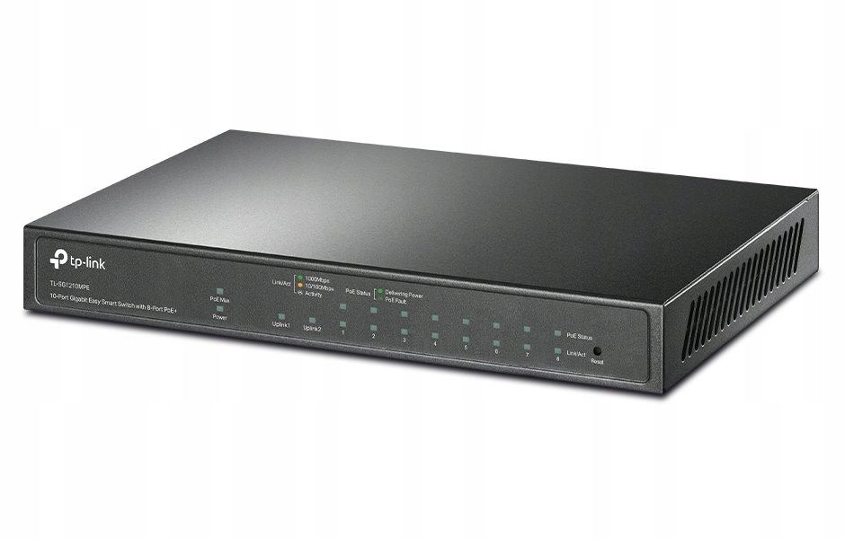 TP-Link TL-SG1210MPE 10-Port Gigabit Easy Smart Switch with 8-Port PoE+