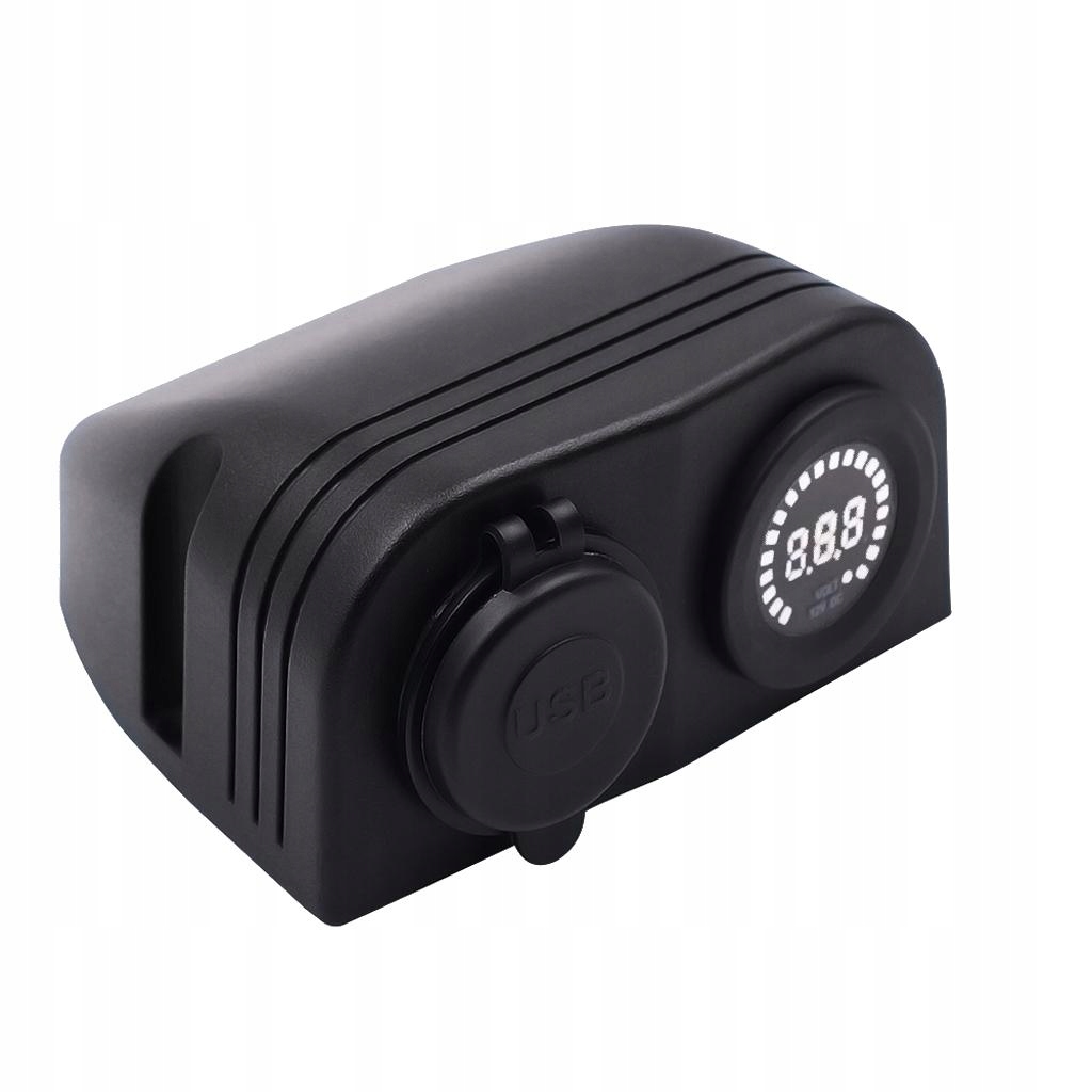 Podwojna niebieska ladowarka USB kolorowy Producer Evial