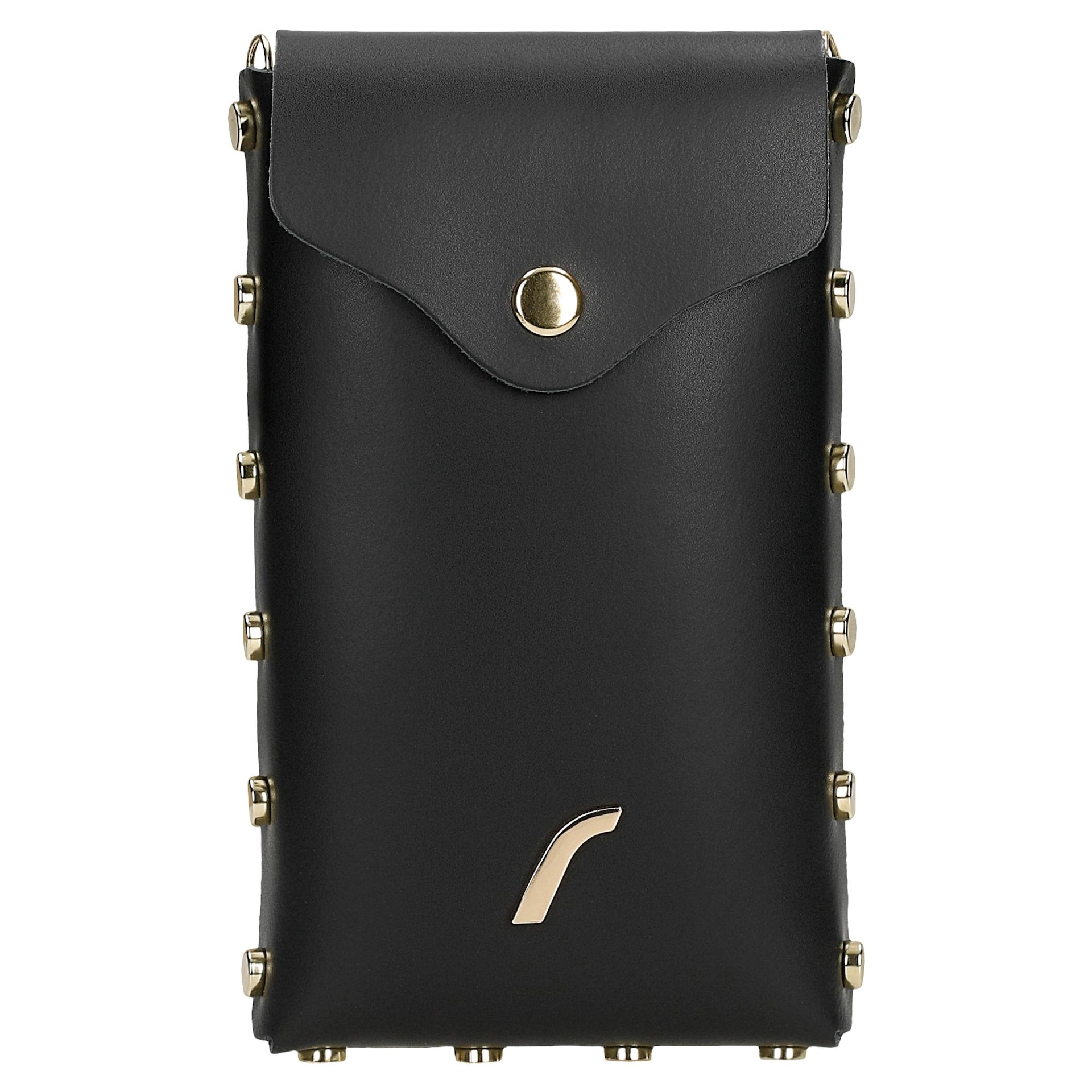 Relaks černá kabelka na telefon se zlatými nýty vel. Xs