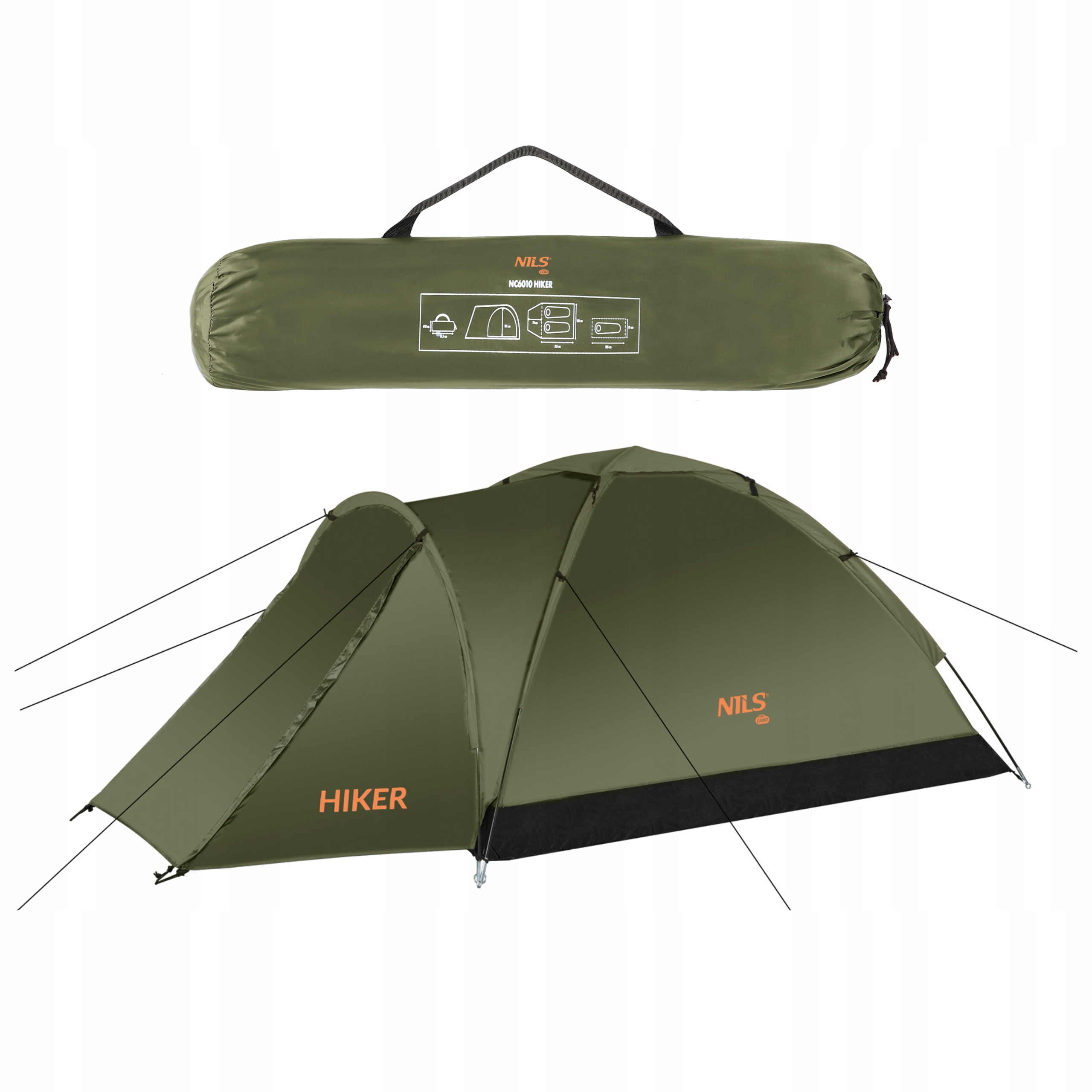 Stan s konstrukcí, sklolaminátová taška, 2.5 kg Nils Camp