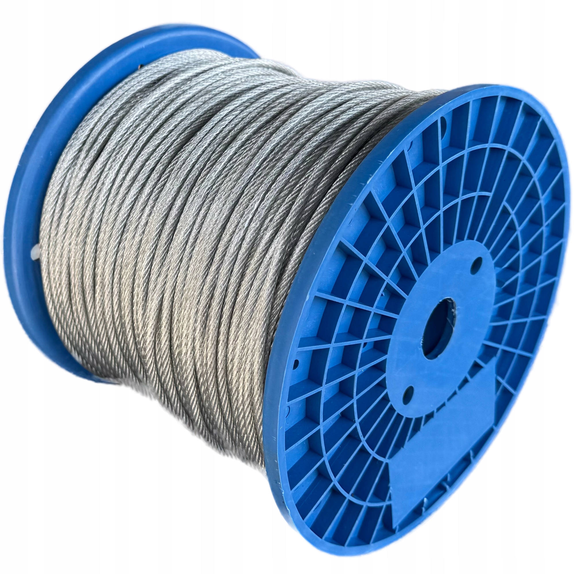 Lina linka Stalowa w osłonie Pcv 4mm 200m Ocynkowana mocna Wytrzymała 6x7