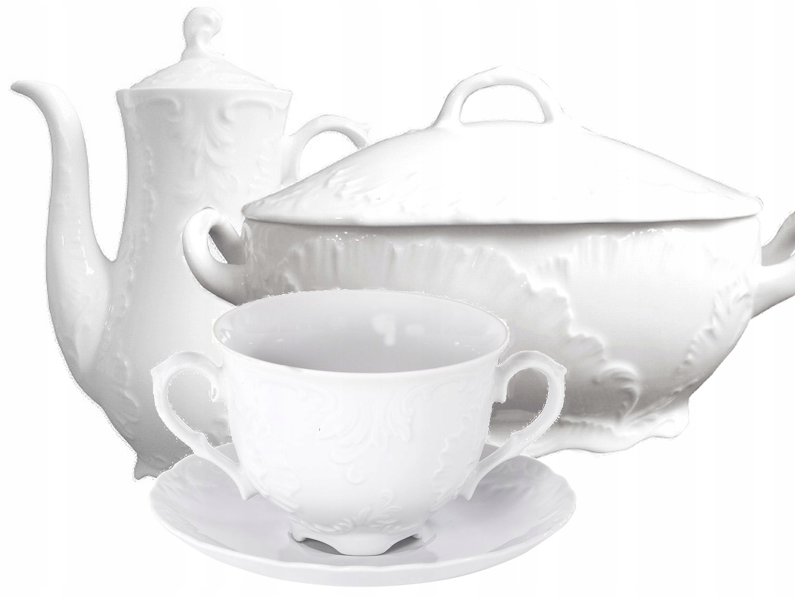 0001 FILIŻANKA 100 ml espresso + SPODEK 13 ROCOCO PORCELANA ĆMIELÓW 1 kpl. Liczba filiżanek 1