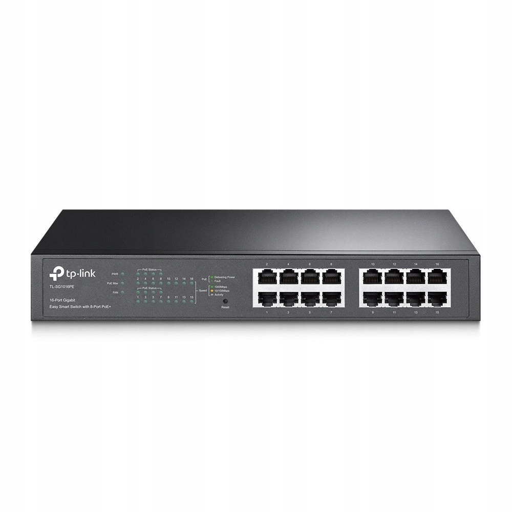 Switch TP-Link SG1016PE prepínač L2 16x1GbE (8xPoE)