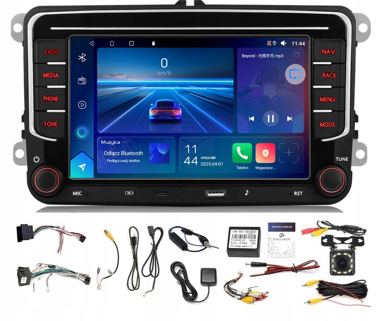 Rádio Navigácia Gps Android Vw Jetta VI 2010-2018 Wifi Carplay 6GB 128GB