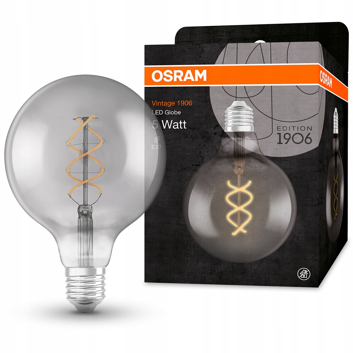

Żarówka Dekoracyjna Led E27 G125 4W 1800K Osram
