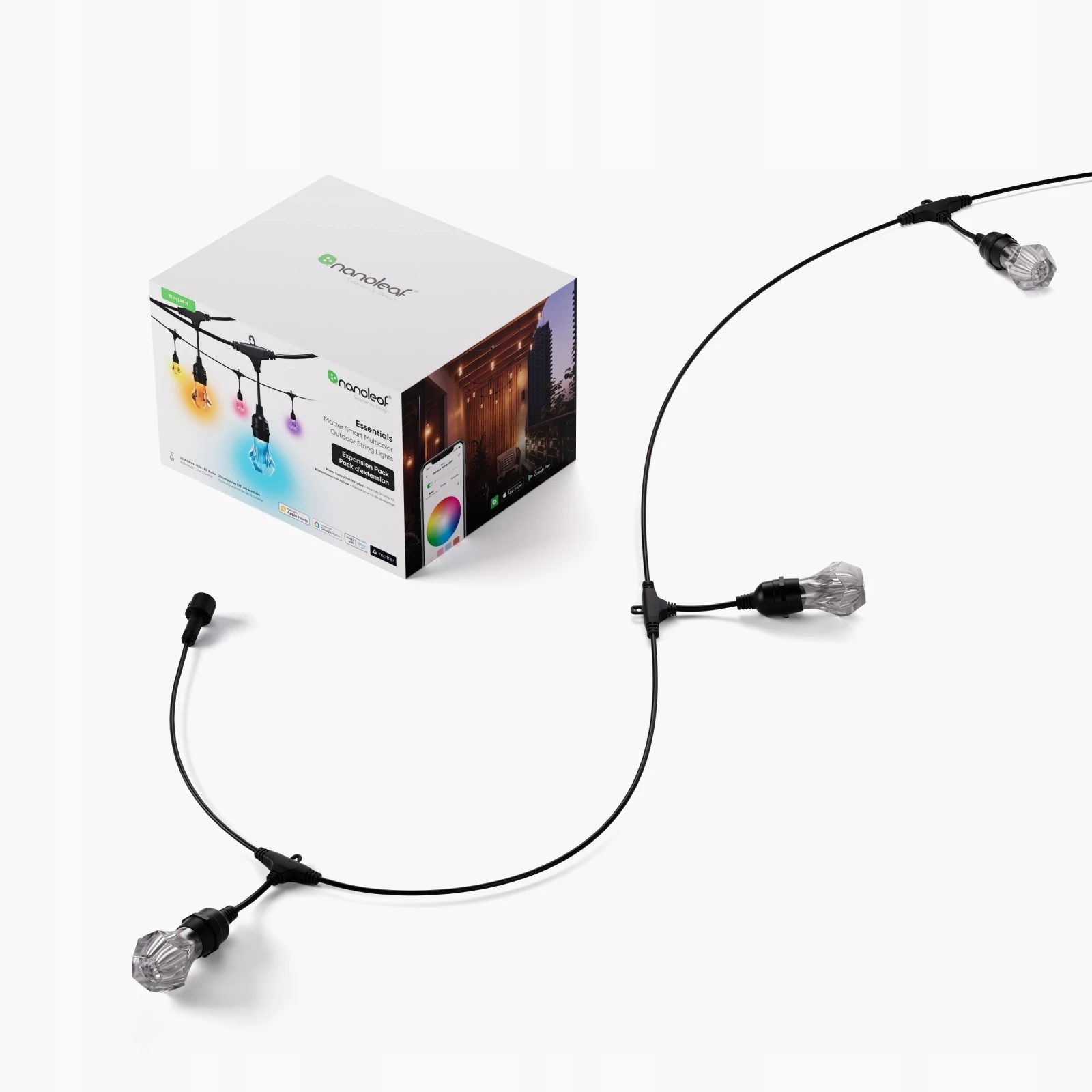 Nanoleaf Outdoor String Light Záhradná girlanda predlžujúci set 15 m