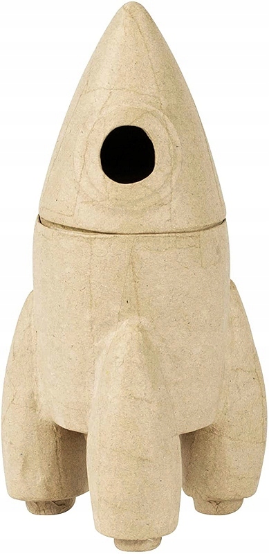 Krabička na Dárek k ozdobení Ve Tvaru Rakety, prostorná, 11,5 x 11,5 cm
