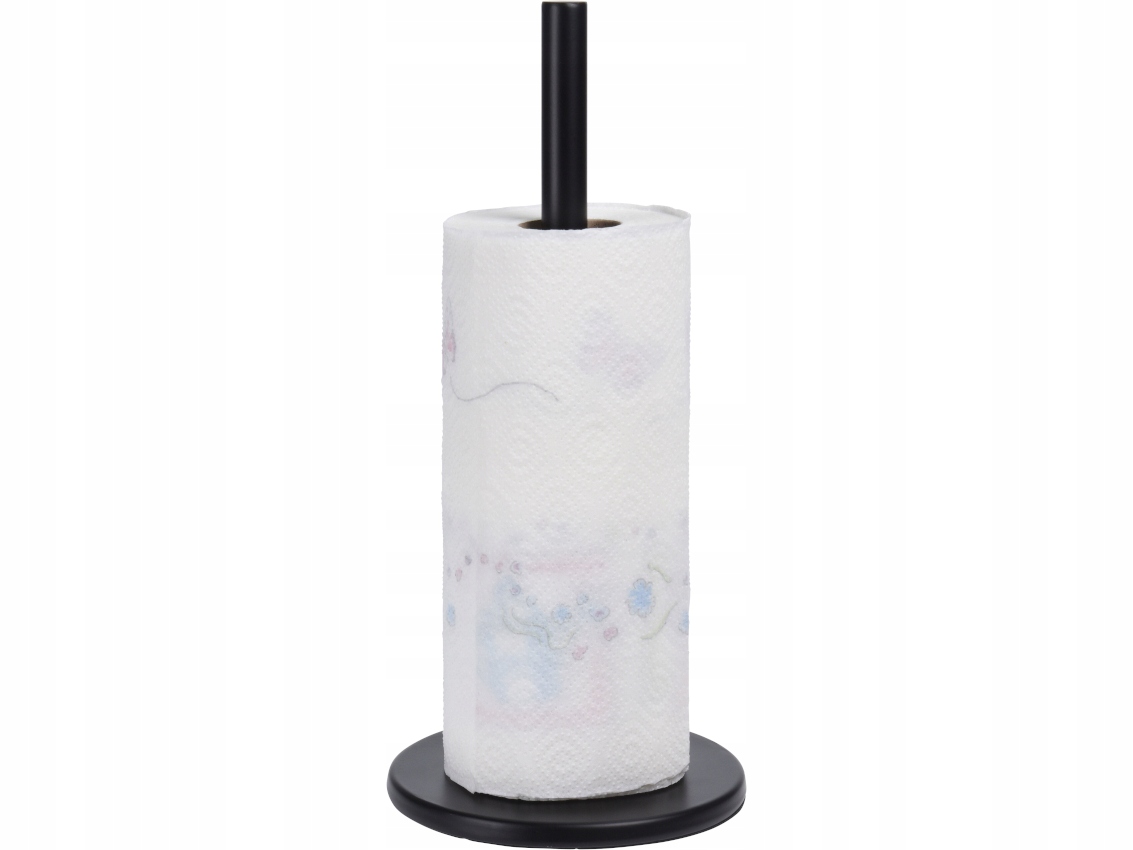Stojak kuchenny 32cm na RĘCZNIK PAPIEROWY - Czarny Wysokość produktu 32 cm