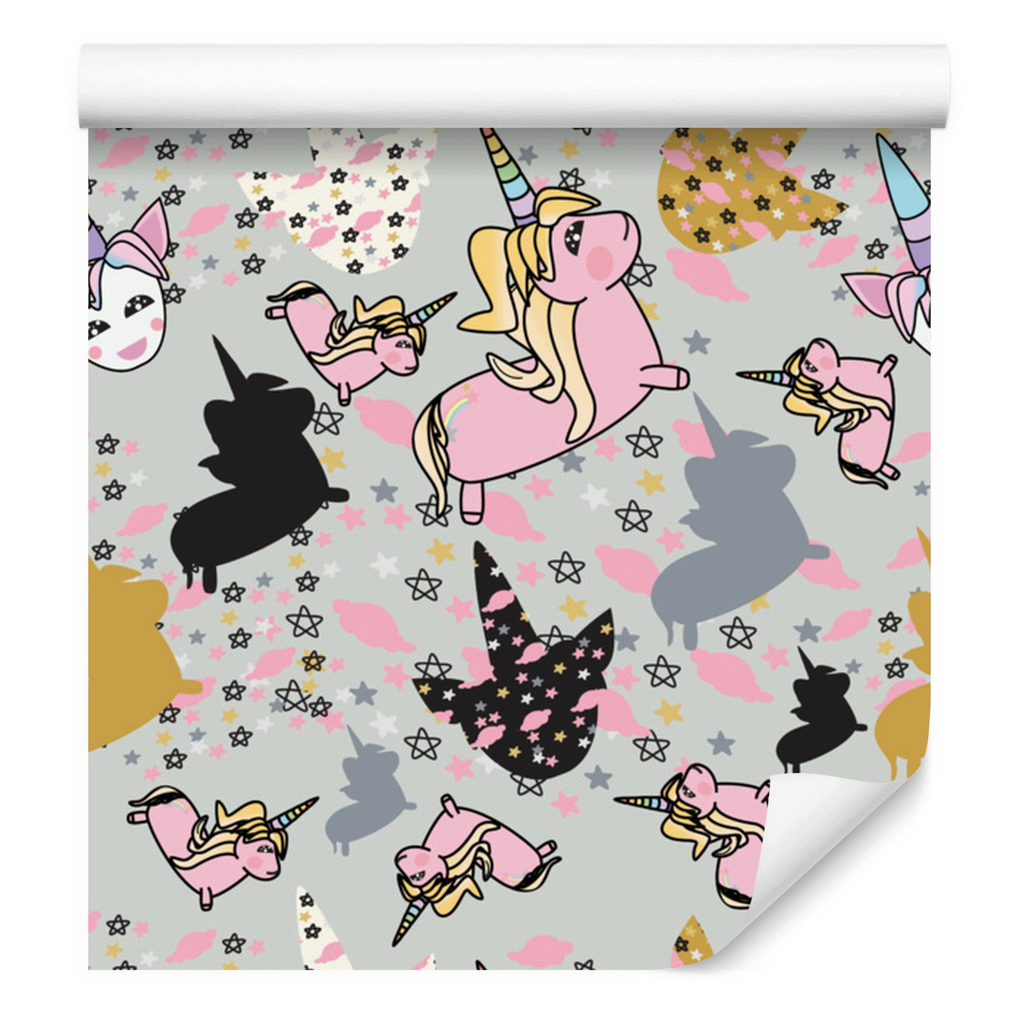Tapeta Barevní jednorožci do obývacího pokoje a ložnice 50x1000 cm