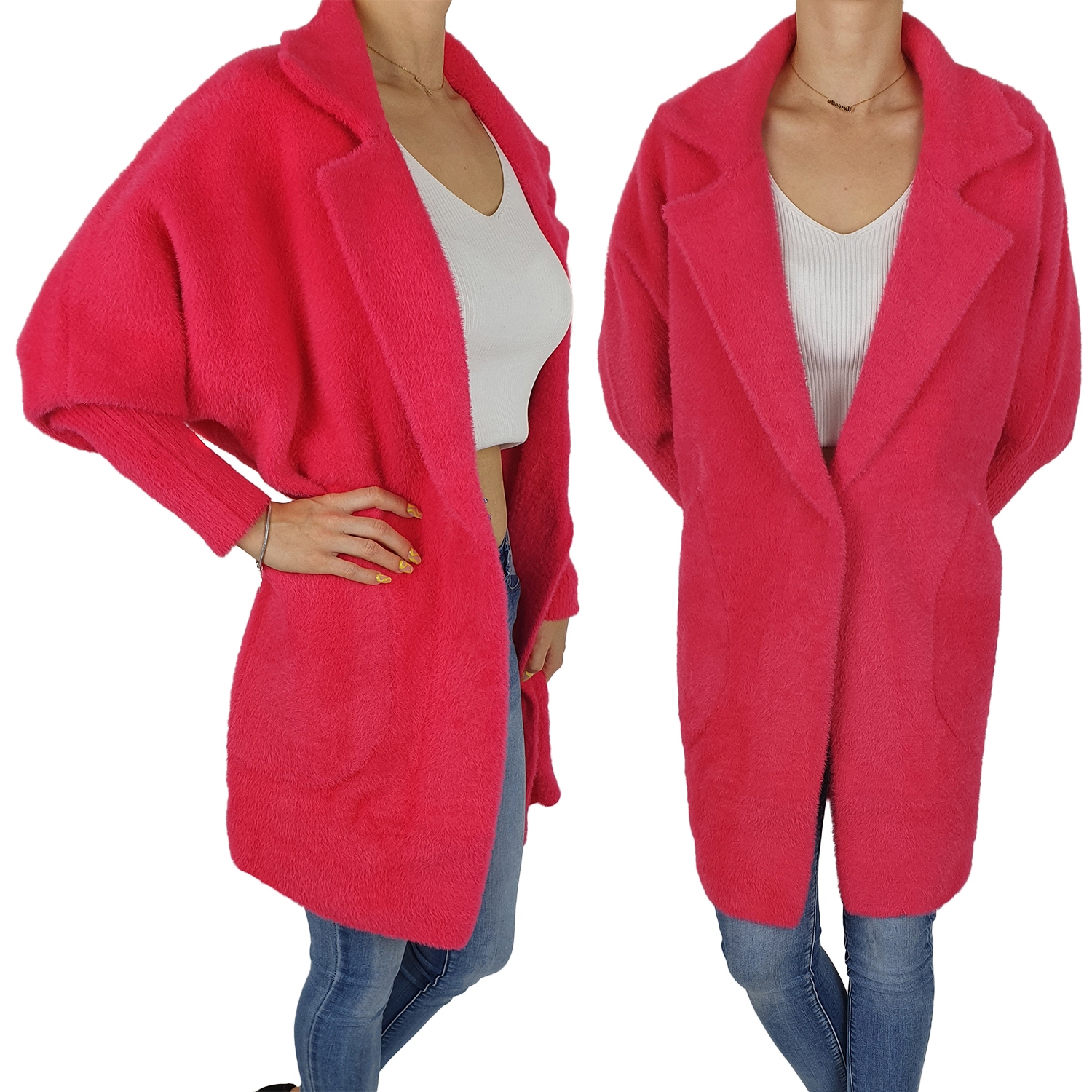 ALPAKA PŁASZCZ DAMSKI DAMSKA WEŁNA KOŁNIERZ KOLORY