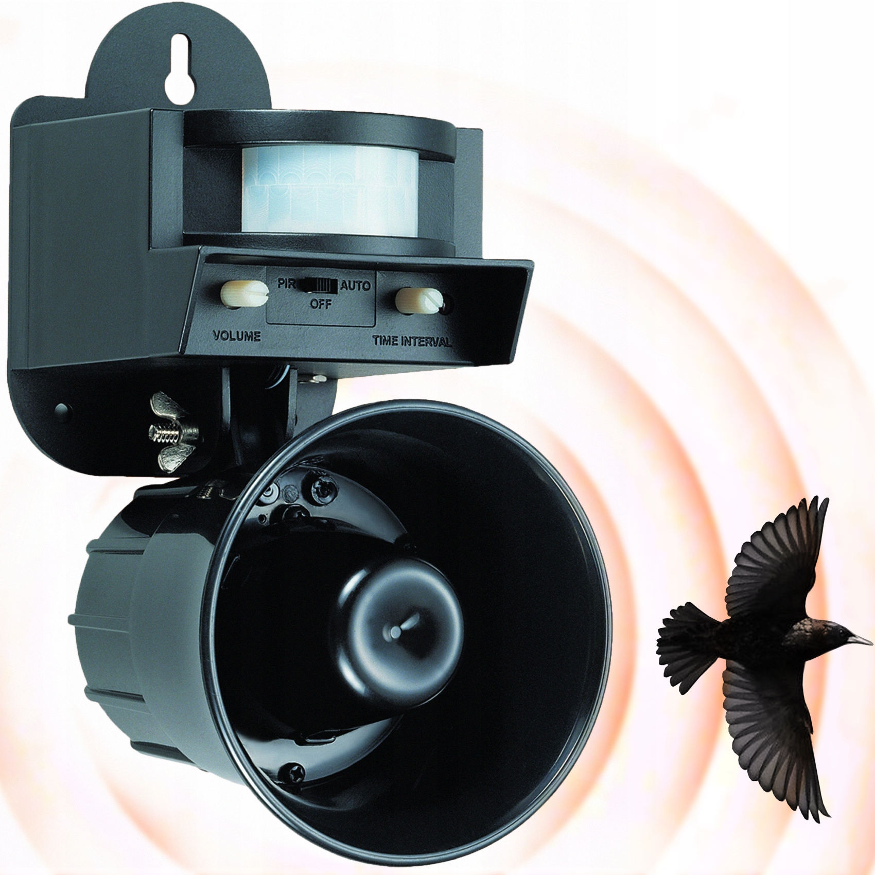 Mocny Odstraszacz Na Ptaki Gołębie Szpaki Wróble Kosy Wrony Przeciw Ptakom