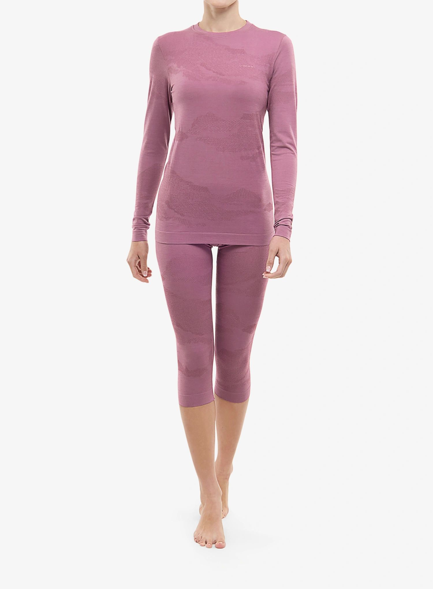 Bielizna termoaktywna damska Viking Base Layer Gasher 3/4 Set pink S