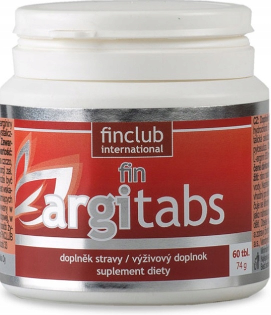 Finclub Argitabs aminokyselina L – arginin Fin 60 tablet