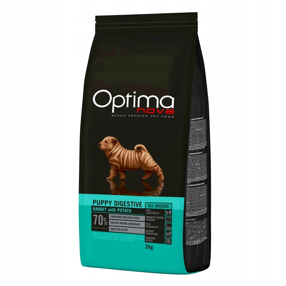 Optima Nova Dog Gf Puppy Digestive Rabbit&amp;Potato 2kg