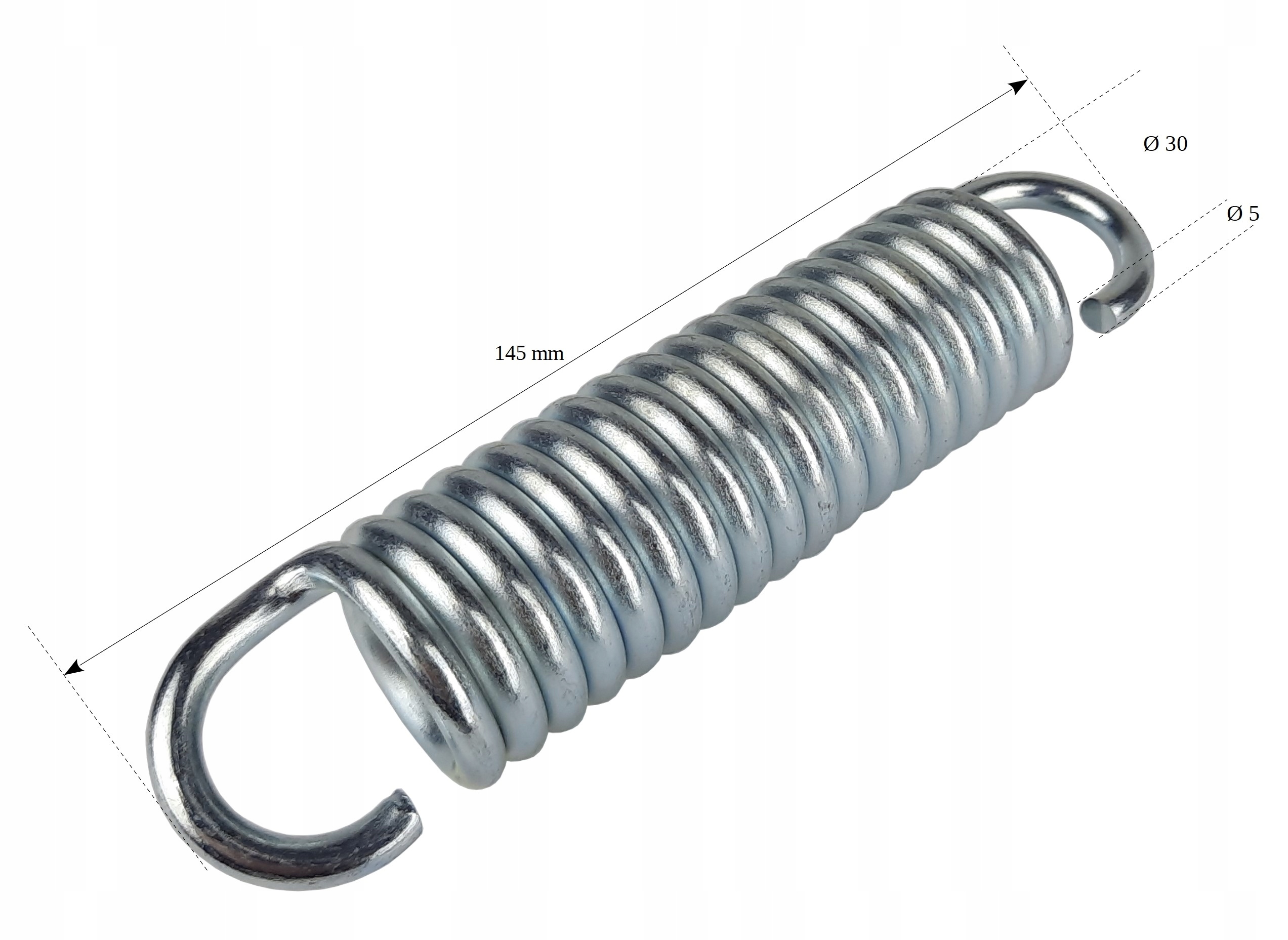 Sprężyna do mocowania huśtawki fi.5 18 zwojowa Kod producenta SH518