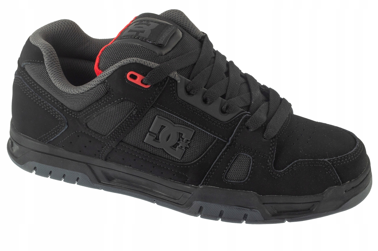 DC Shoes Stag 320188-BYR [43] Pánské kožené tenisky Černá barva