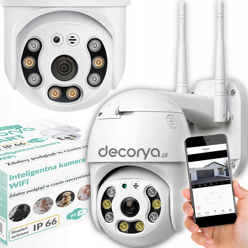 Wifi Kamera Zoom Venkovní Full Hd Noční Detekce Pohybu Aplikace