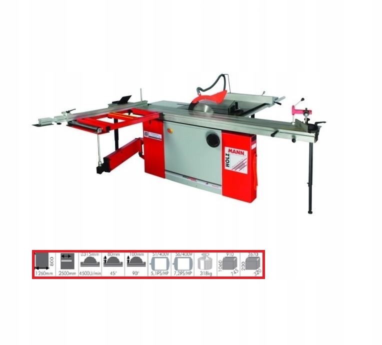 PIŁA FORMATOWA HOLZMANN TS 315VF-2600 400V