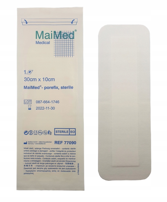 

Opatrunek Na Rany Jałowy 30x10 Plaster 1SZT Maimed