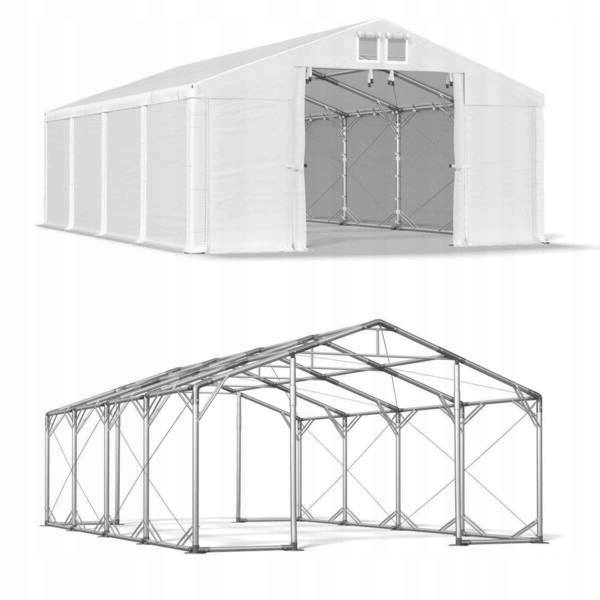 Namiot imprezowy o wymiarach 8x8m z mocnym daszem