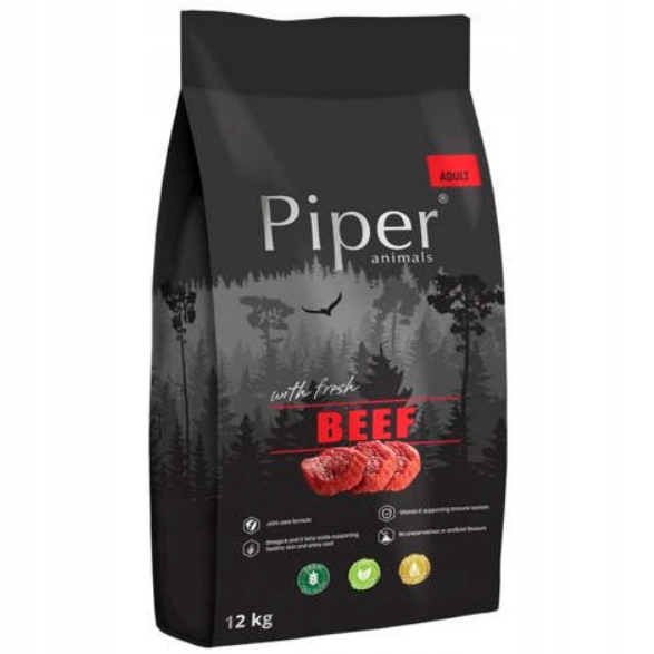 Levně Suché Krmivo Pro Psy S Hovězím Masem 12 Kg Piper