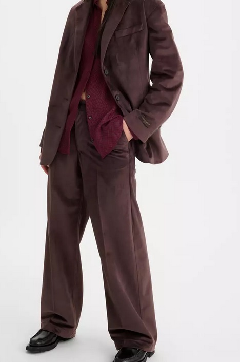 Levi's dámské baggy trouser kalhoty dlouhé velikost 24/31 fialová švestková