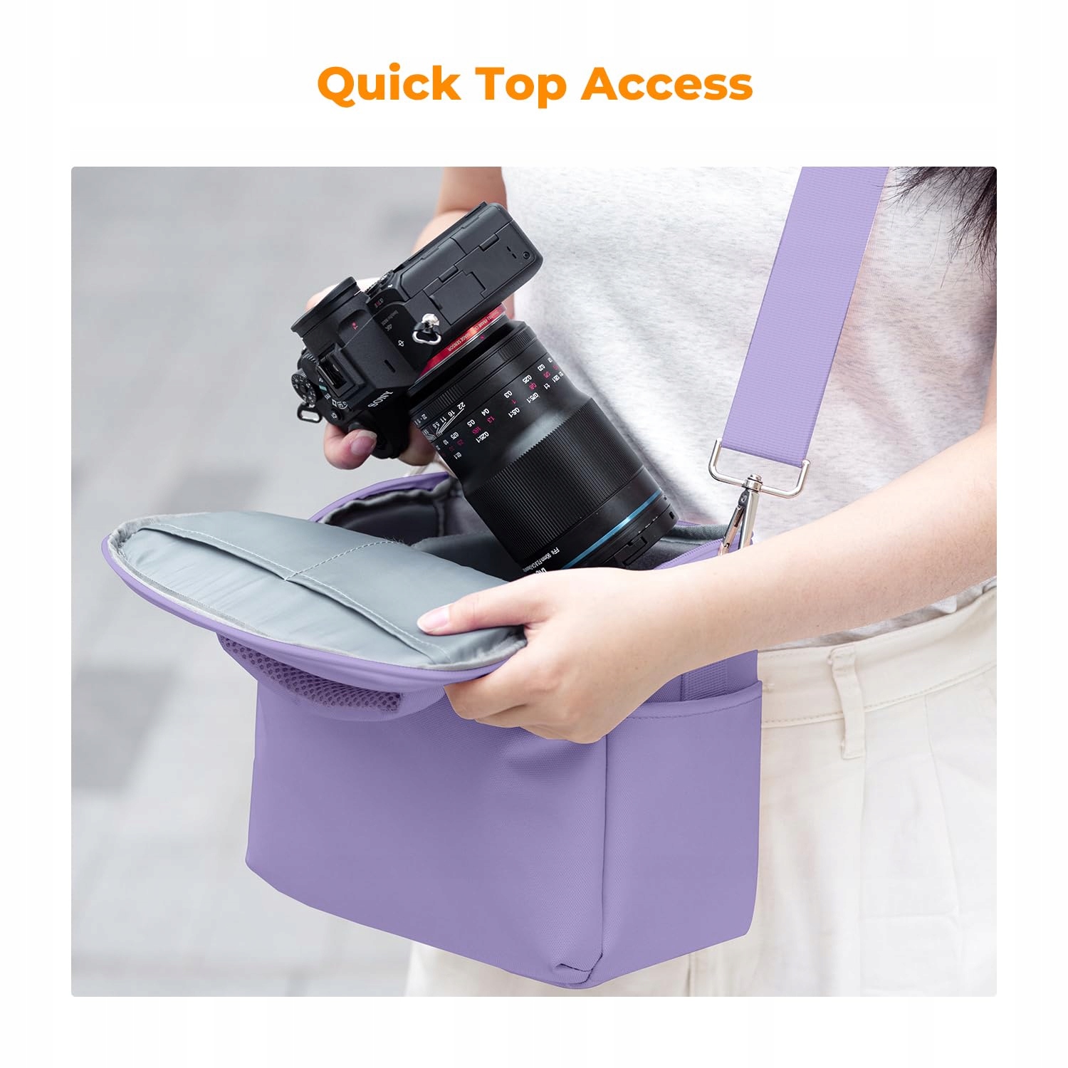 K&F CONCEPT Plecak Na Aparat Torba Na Ramię Dla Fotografów Codzienny Użytek — miniatura 2
