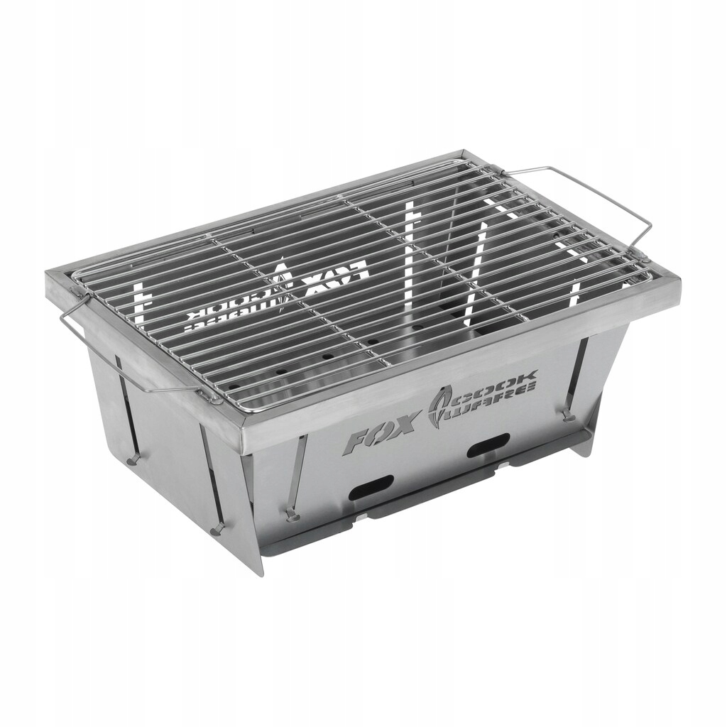 Skládací přenosný ocelový turistický gril Fox Cookware Foldable Bbq