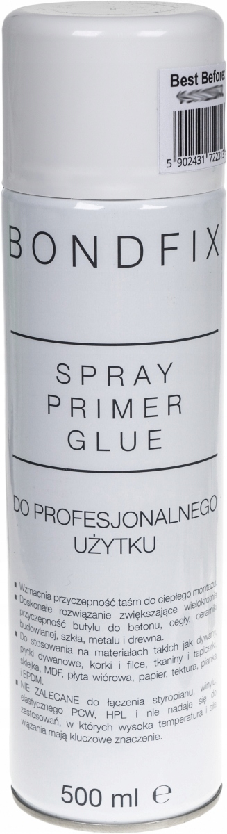 

Bondfix Spray Primer Klej Epdm ciepły montaż okien