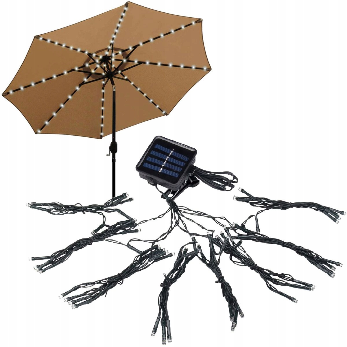 

Girlanda Solarna ozdobna Lampki pod parasol 3,8m