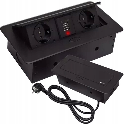 Zásuvka schovaná do Usb desky – dvojitá Izoxis 21446