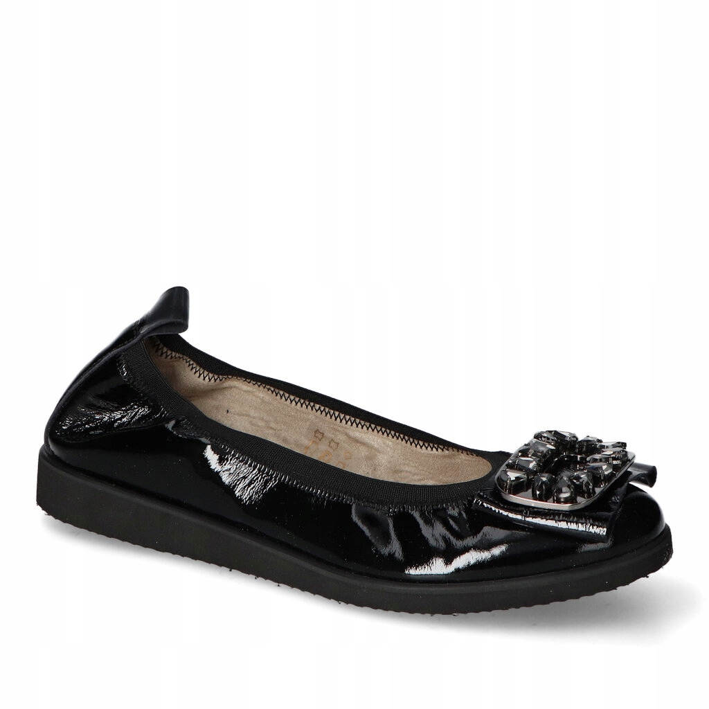 Baleríny Fabio Fabrizi 2069 Černé naplak 36