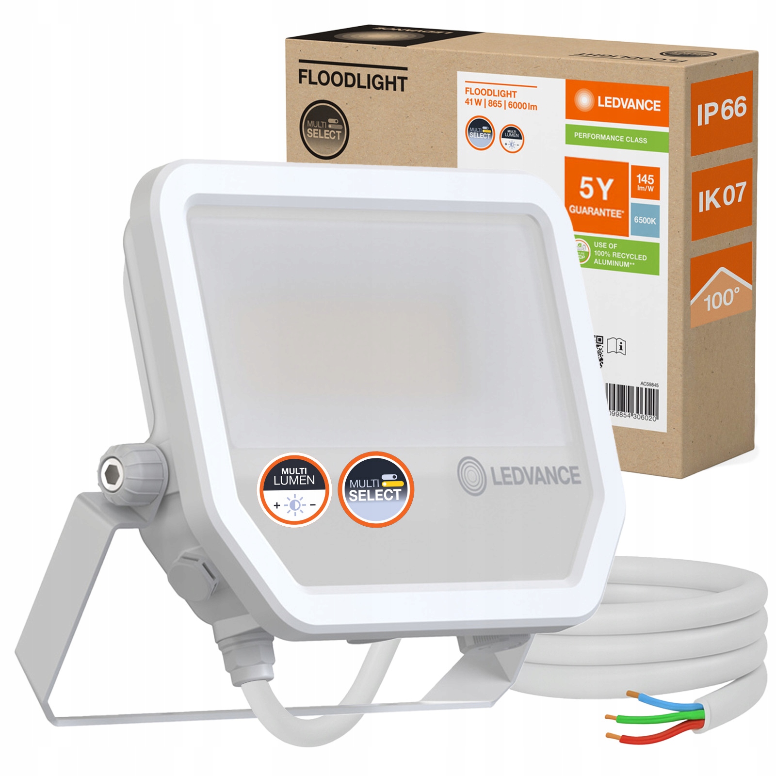 Led reflektorová lampa 41W 6500K Voděodolný Venkovní Ledvance Floodlight