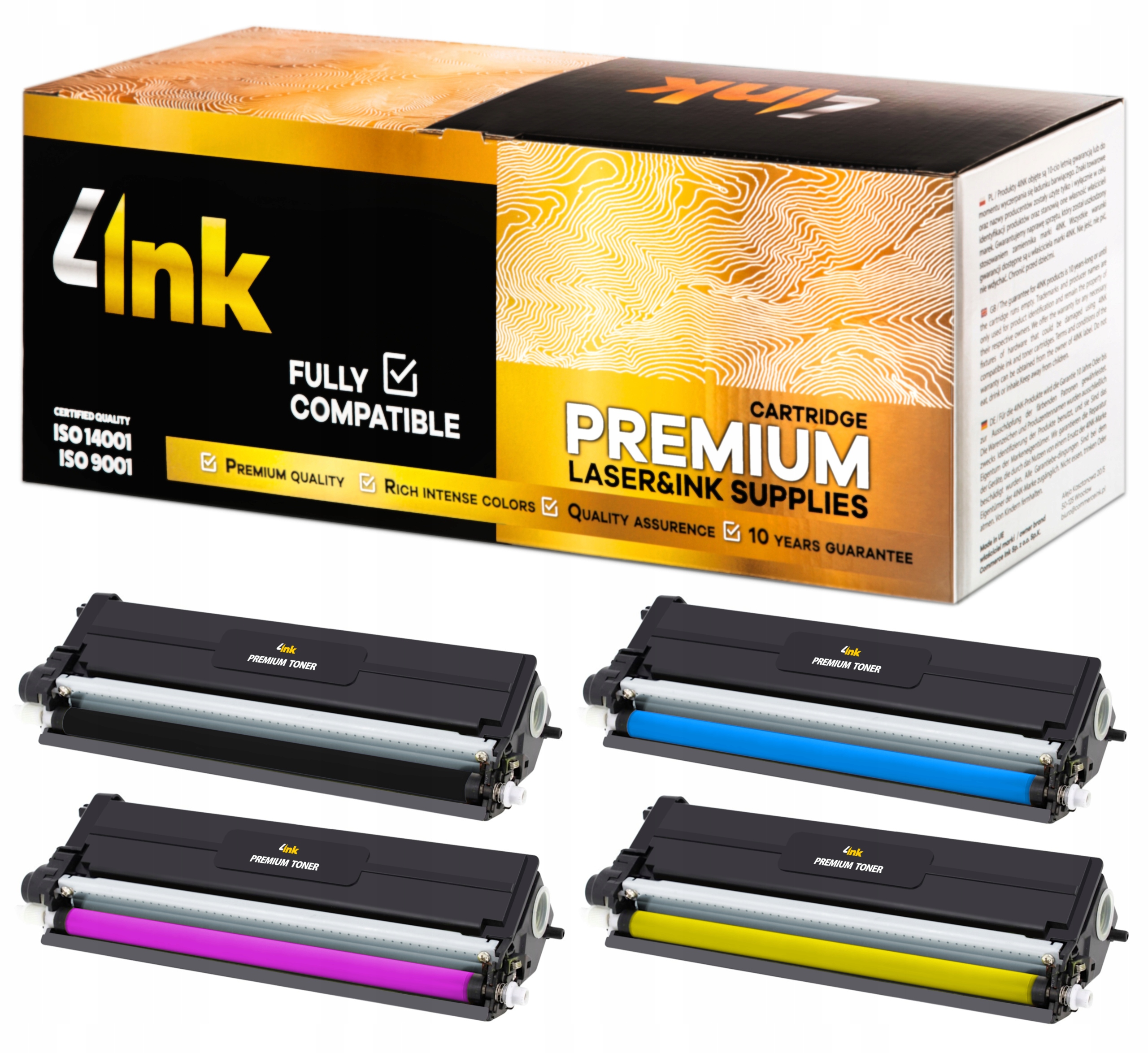 

4x Toner TN-423 Do Brother MFC-8690CDW MFC-8900CDW