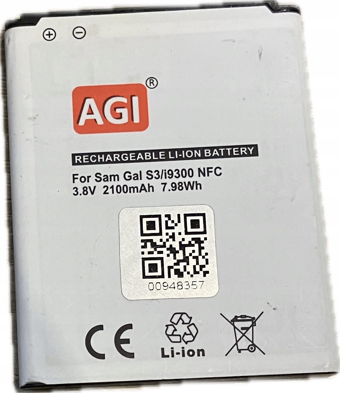 NOWA BATERIA ZAMIENNIK DO SAMSUNG GALAXY S3 / i9300