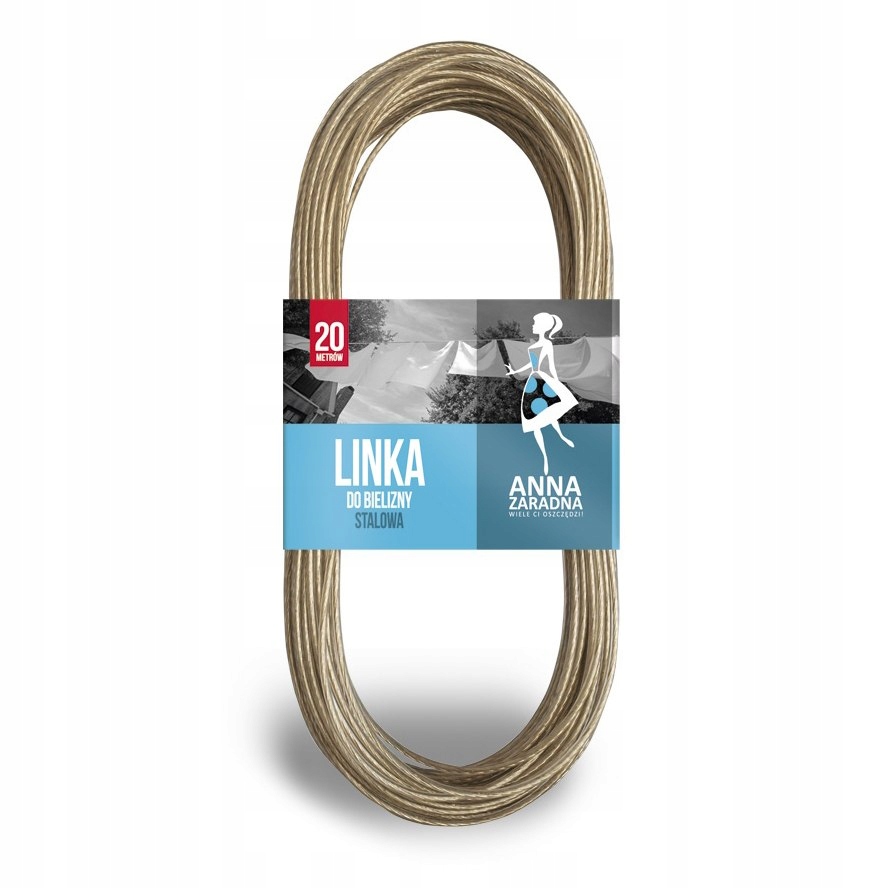 

Linka do bielizny stalowa 20 m Anna Zaradna