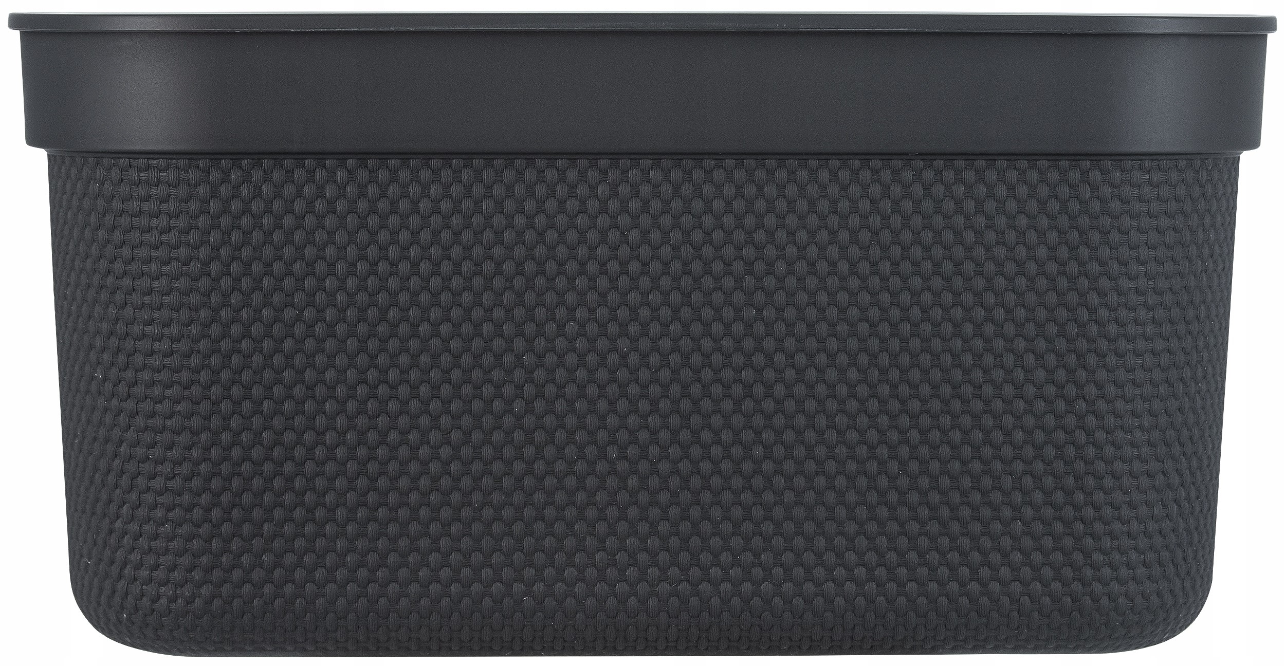 Pojemnik Koszyk plastikowy z pokrywką do domu Rotho Deco 5 l Czarny Marka Rotho