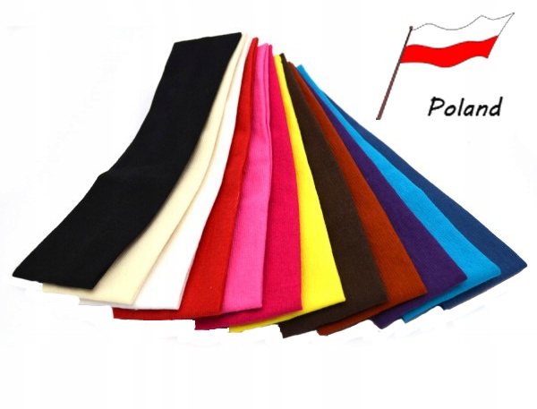 Opaska BAWEŁNA 95 % + LYCRA 5 % 5cm BORDO Marka Inna marka