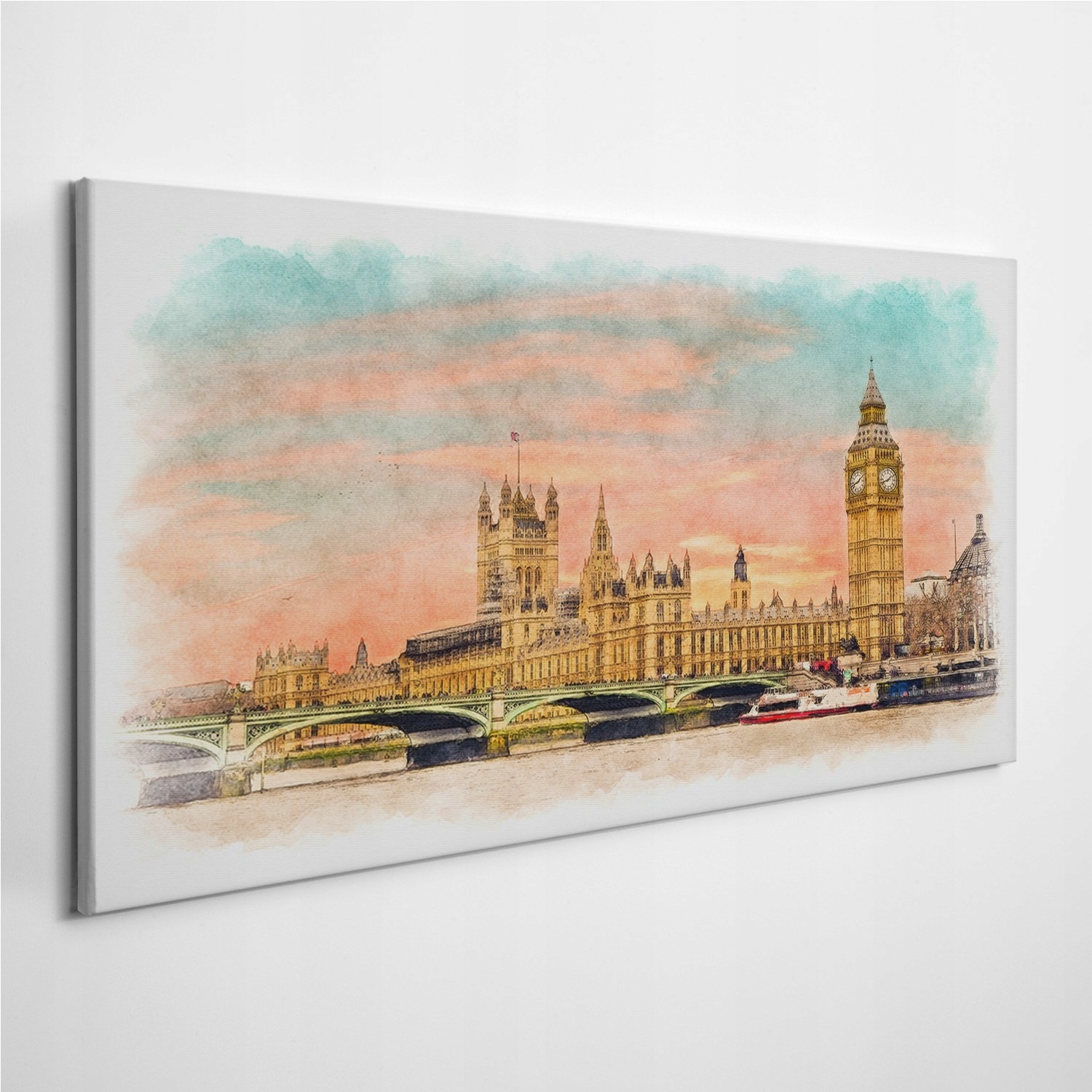 

Fotoobraz z zdjęciem Londyn Big Ben Most 100x50 cm