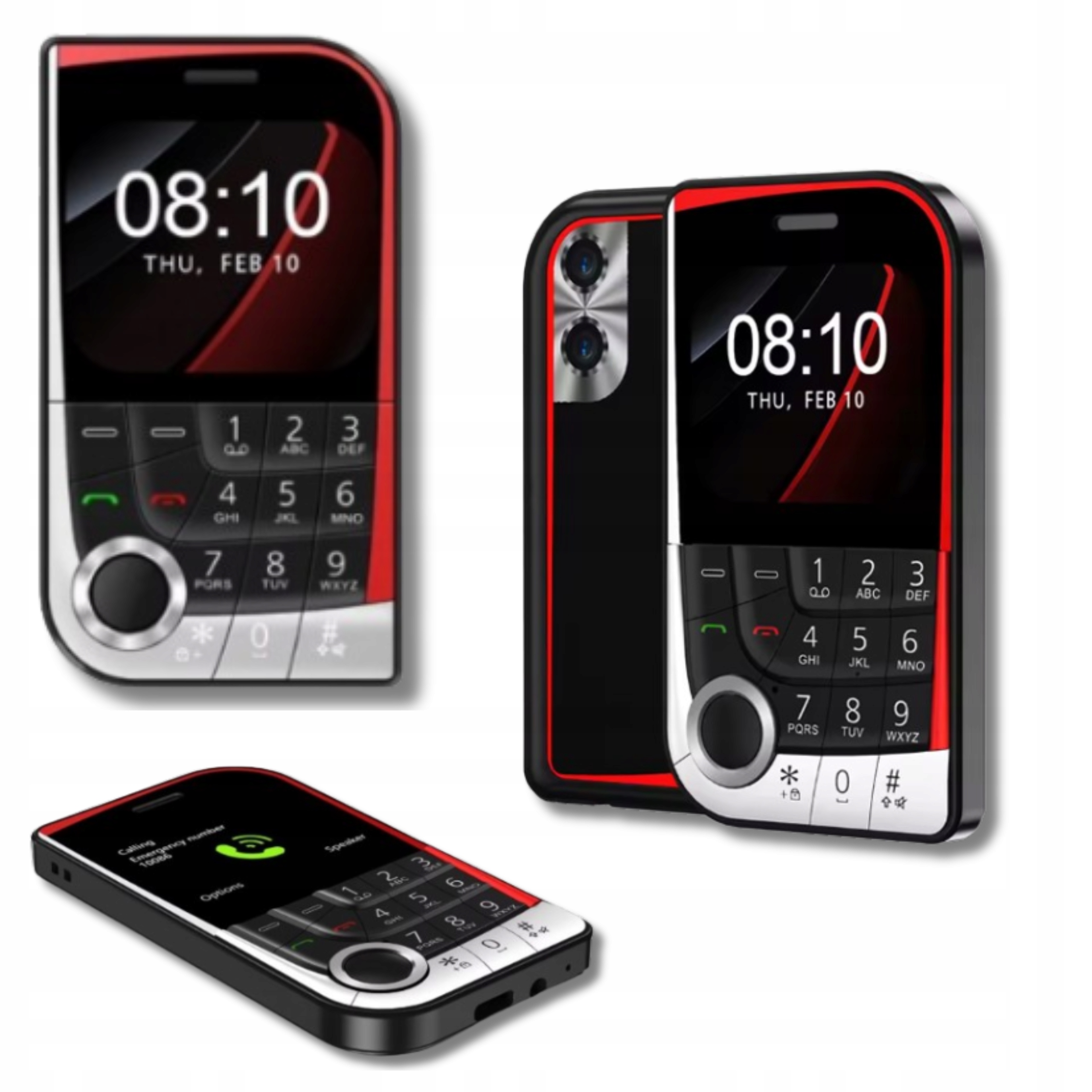 Mini Mobilní Telefon s Fotoaparátem, Malý Diskrétní Chytrý Telefon do Kapsy