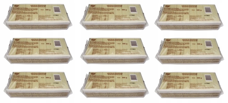 9x 500g Skawa Wafelki kakaowe Karton