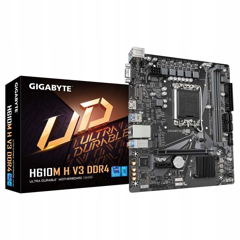 Gigabyte Mb Sc LGA1700 H610M H V3 DDR4, Intel H610, 2xDDR4, 1xHDMI, …